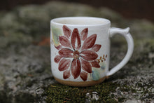 Load image into Gallery viewer, RuthAnn Zimmerman Handmade Poinsettia Pottery Mug
