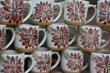 Load image into Gallery viewer, RuthAnn Zimmerman Handmade Poinsettia Pottery Mug
