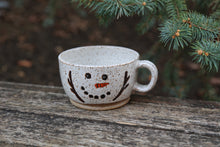 Load image into Gallery viewer, PREORDER: Hand-thrown Snowman Soup Bowl

