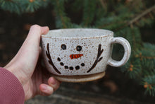 Load image into Gallery viewer, PREORDER: Hand-thrown Snowman Soup Bowl
