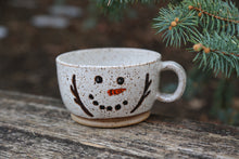 Load image into Gallery viewer, PREORDER: Hand-thrown Snowman Soup Bowl
